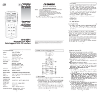 Thumbnail of document Manual - HHG1394 Data Logging 3 Axis Electromagnetic Field Tester